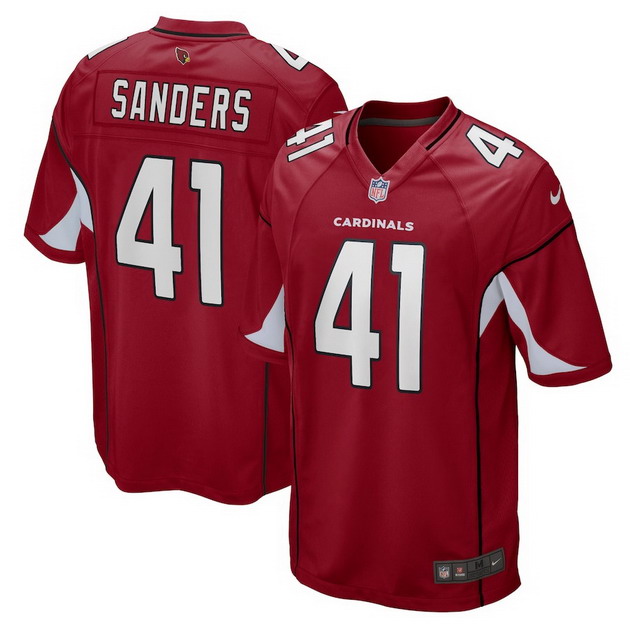 mens nike myjai sanders cardinal arizona cardinals game player jersey